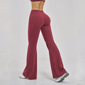 High Waisted Wide Leg Yoga Pants Butt Lift Leggings