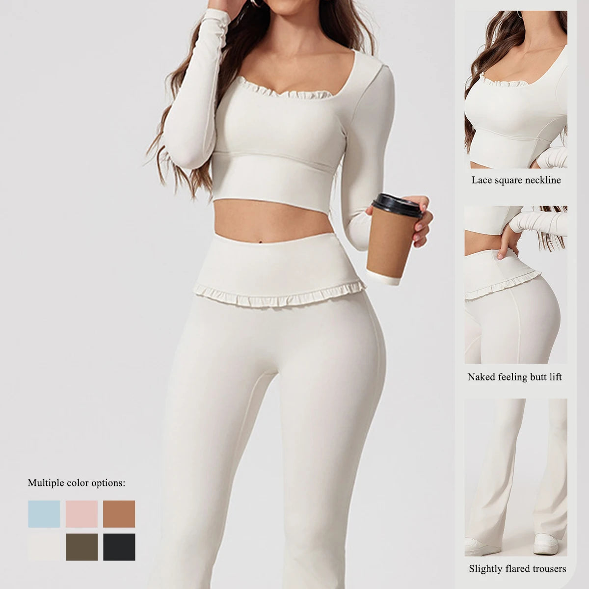 2Pcs Women Gym Yoga Outfit