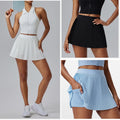 Women Pleated Skirt Shorts