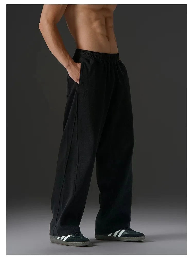 Men's Casual Straight Tube Pants Loose Oversized