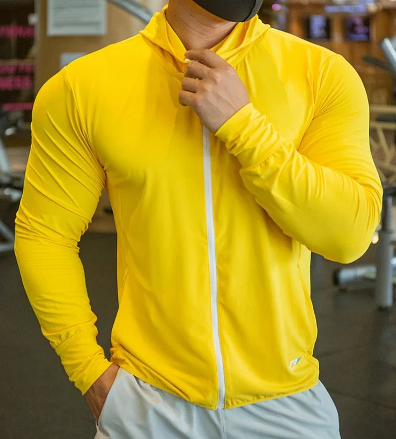 Men's Jacket Zip Hoodie Long Sleeve