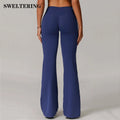 Women's High Waist Wide Leg Pants Leggings