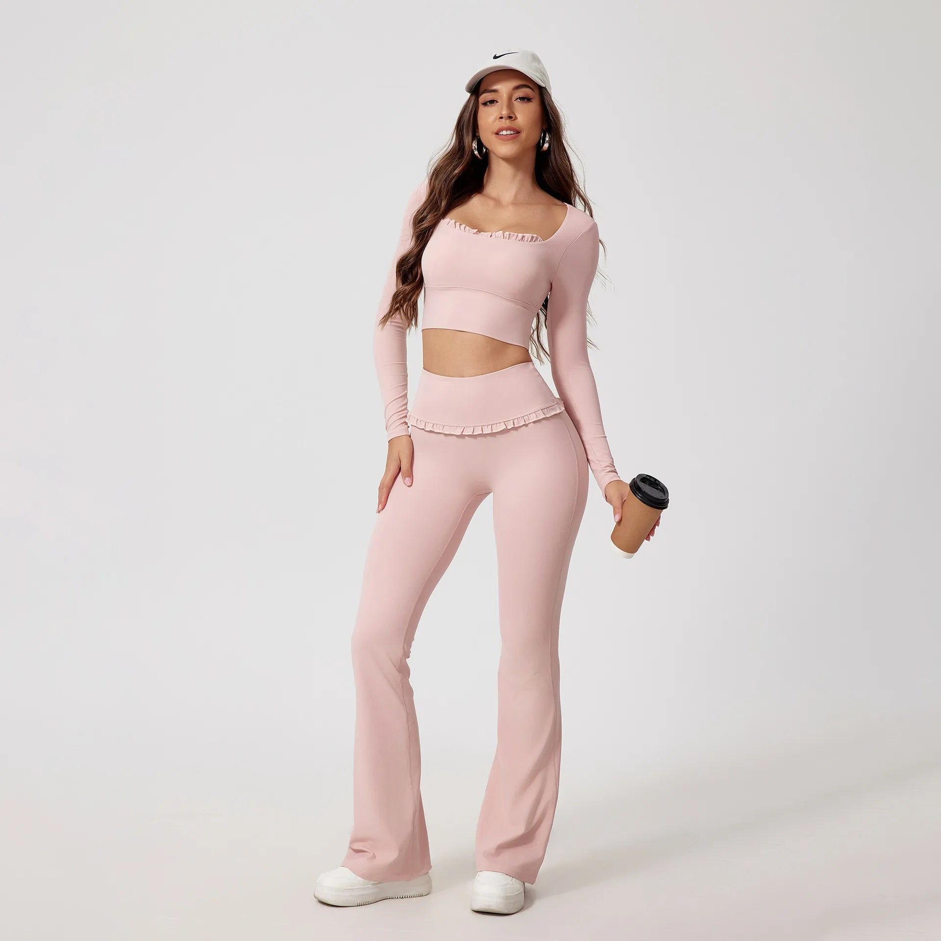 2Pcs Women Gym Yoga Outfit