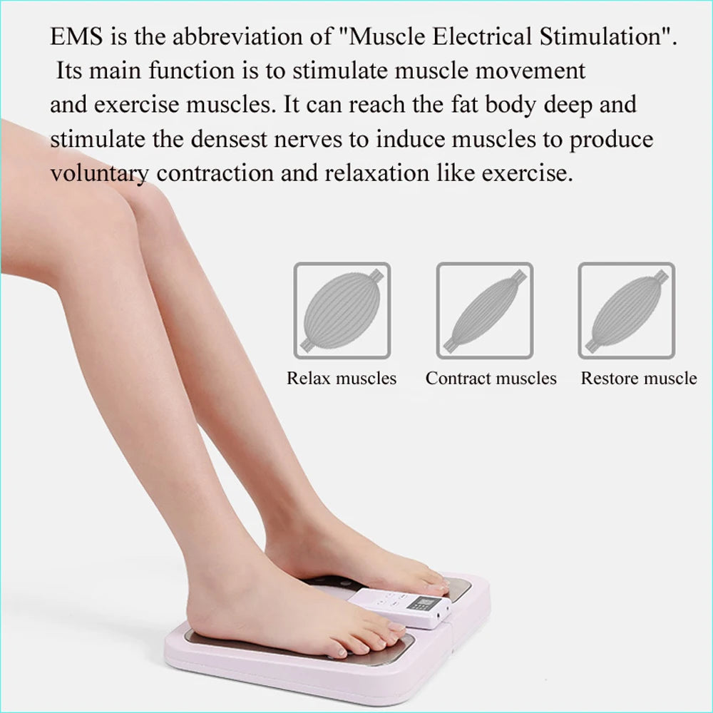 Foot Massager Electric Stimulator for Circulation Feet Legs Heating Pulse Muscle Massage Device