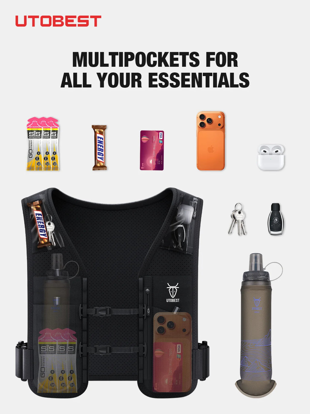 Reflective Running Hydration Vest