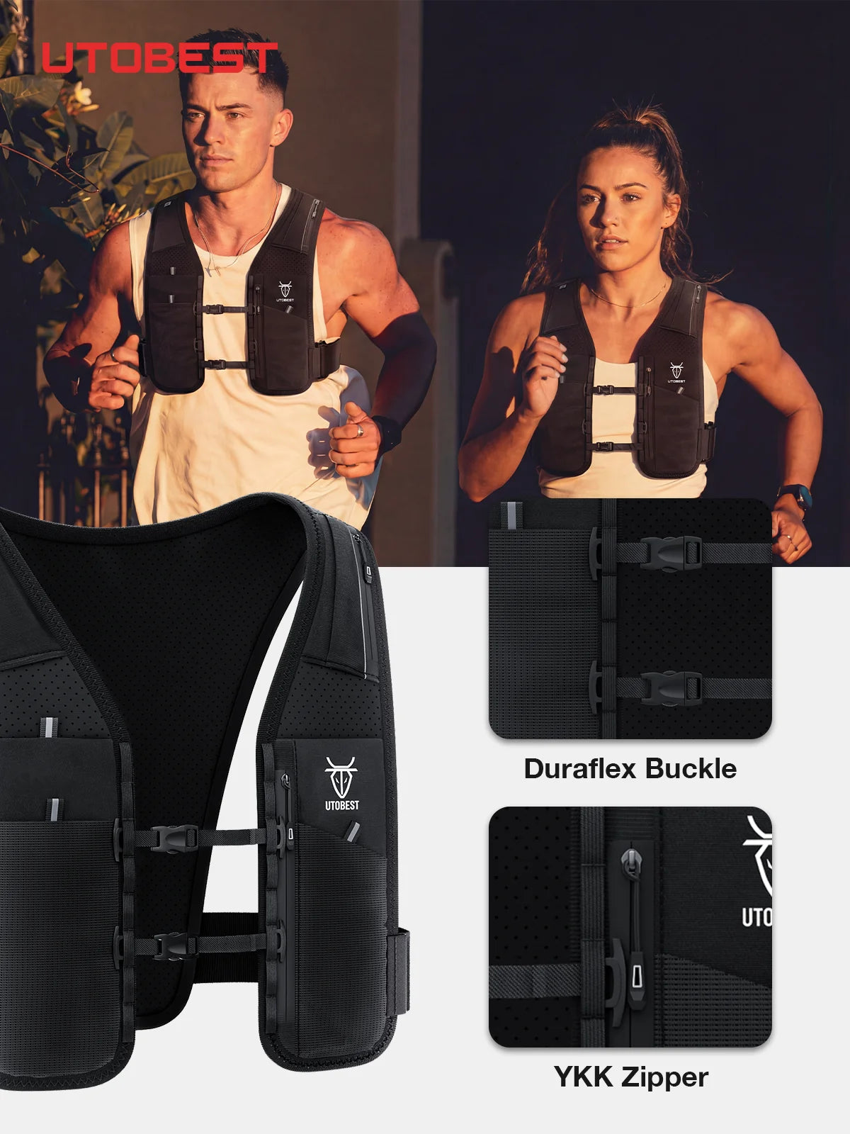 Reflective Running Hydration Vest