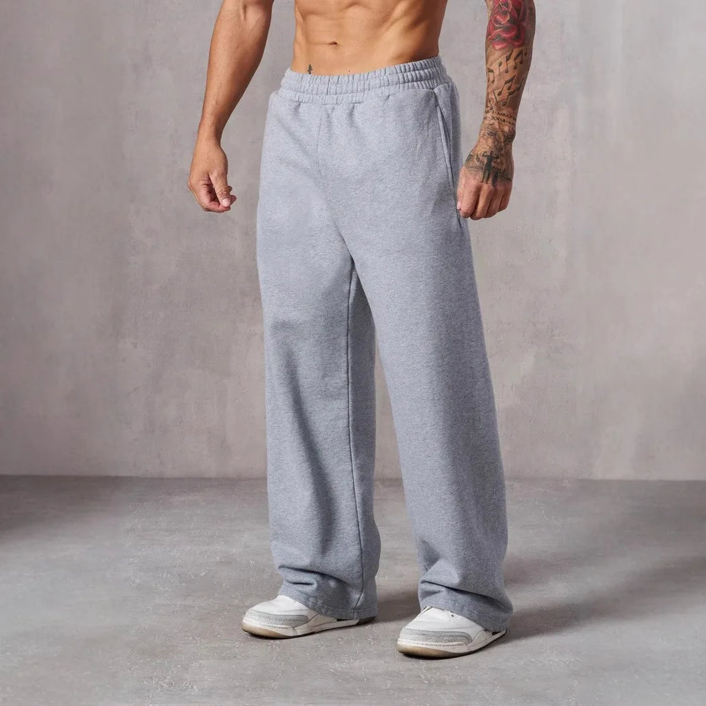Men's Casual Straight Tube Pants Loose Oversized