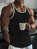Men's quick drying elastic slim fit singlet