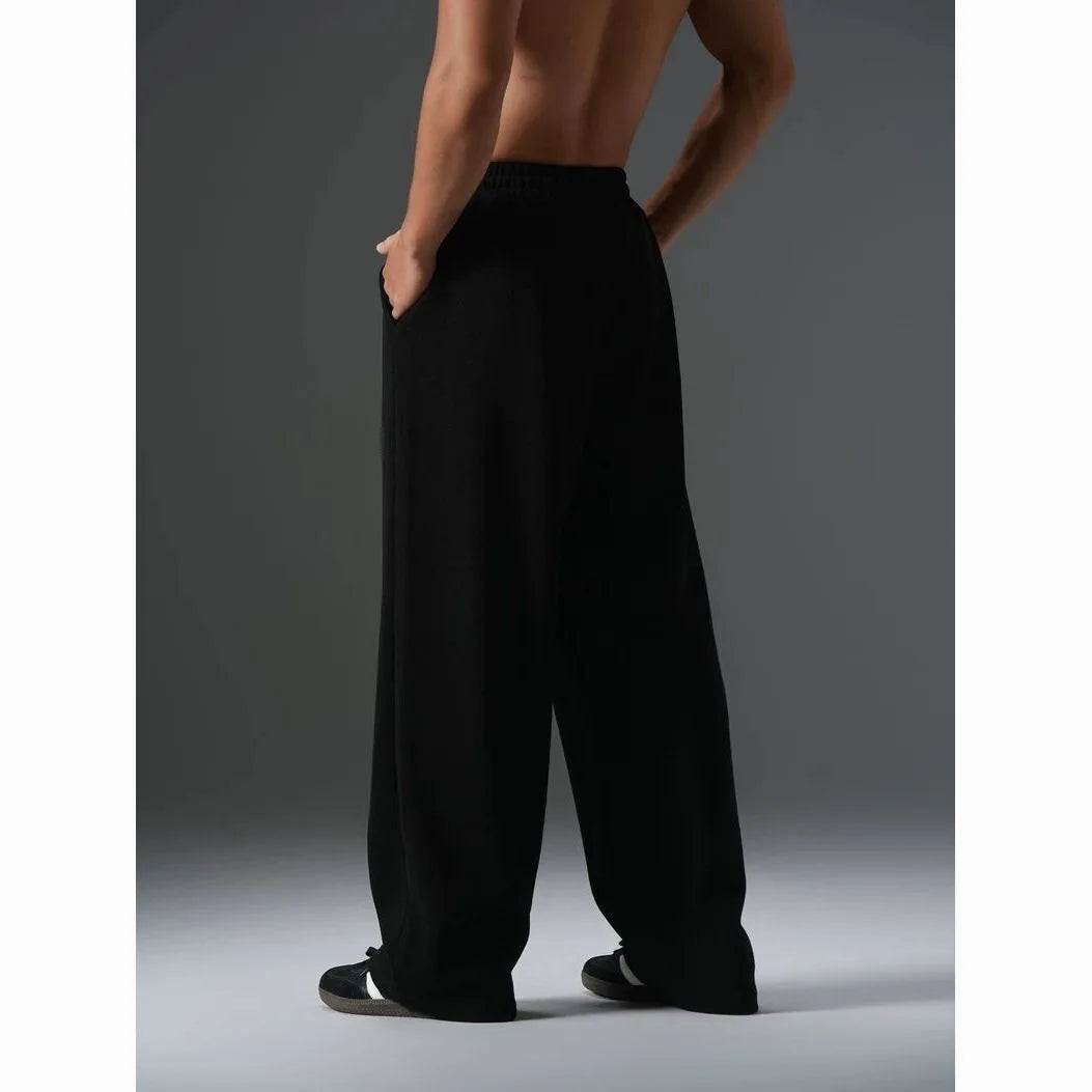 Men's Casual Straight Tube Pants Loose Oversized