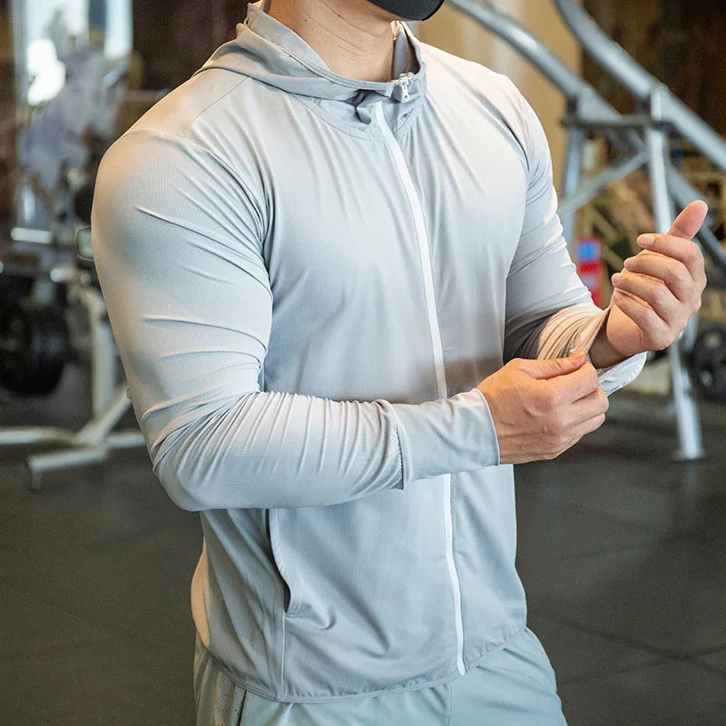 Men's Jacket Zip Hoodie Long Sleeve
