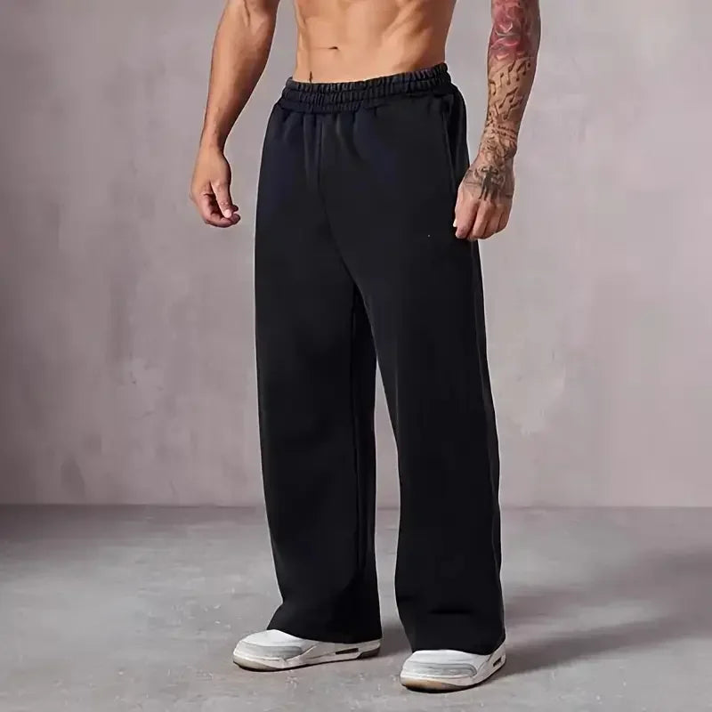 Men's Casual Straight Tube Pants Loose Oversized