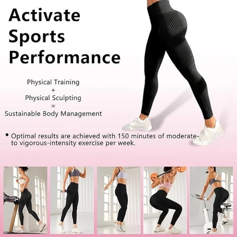 Women High Waist Slimming Cellulite Compression Leggings