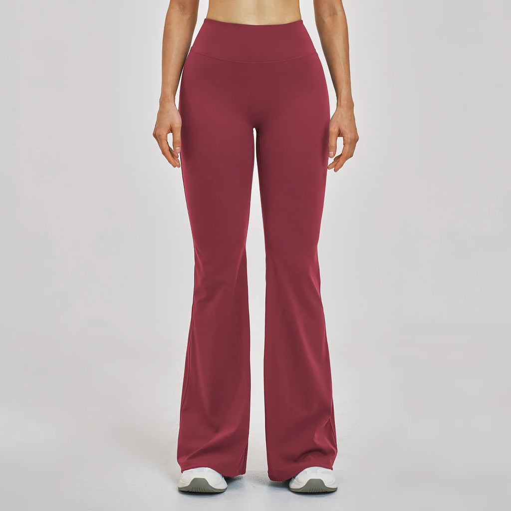 High Waisted Wide Leg Yoga Pants Butt Lift Leggings
