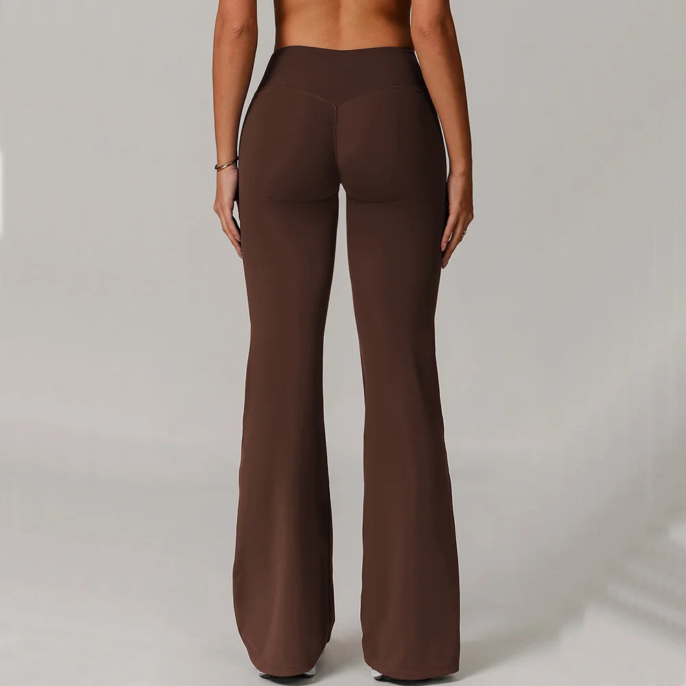 Women's High Waist Wide Leg Pants Leggings