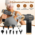 Portable Fascia Gun Multi-Head Deep Tissue Percussion Neck Back Body Massager