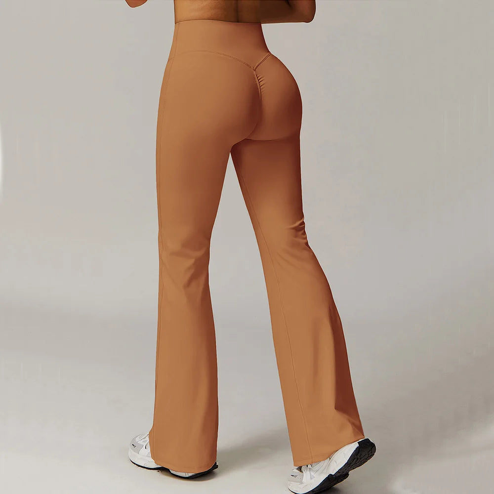 Women's High Waist Wide Leg Pants Leggings