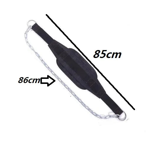 Thicker Metal Chain Weightlifting Dip Belt Pull-up Gym Equipment