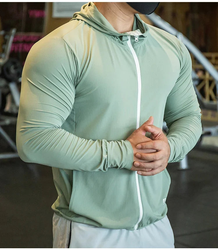 Men's Jacket Zip Hoodie Long Sleeve