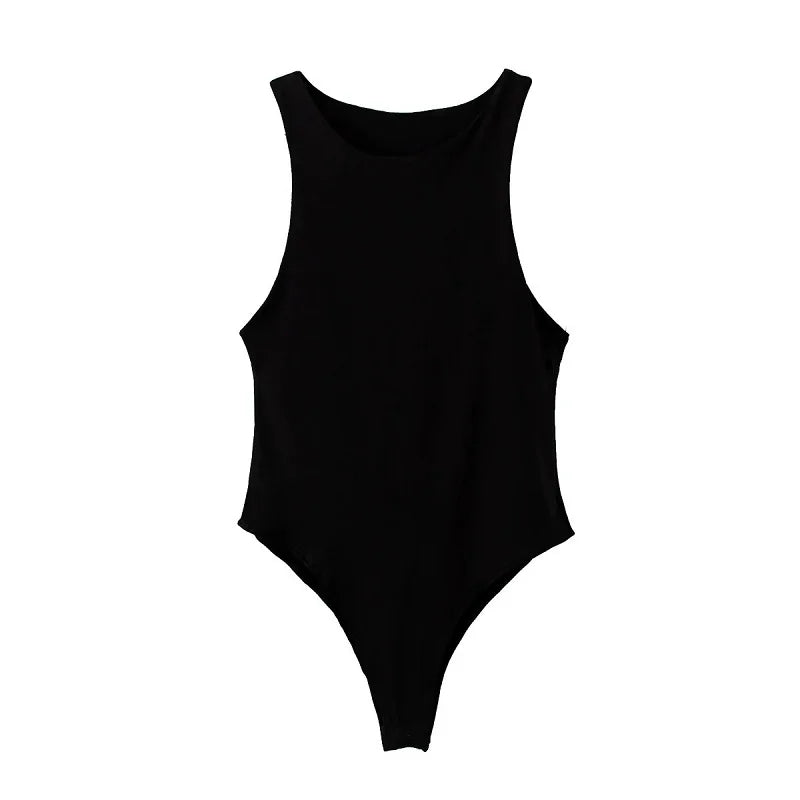 Solid bodycon women bodysuits