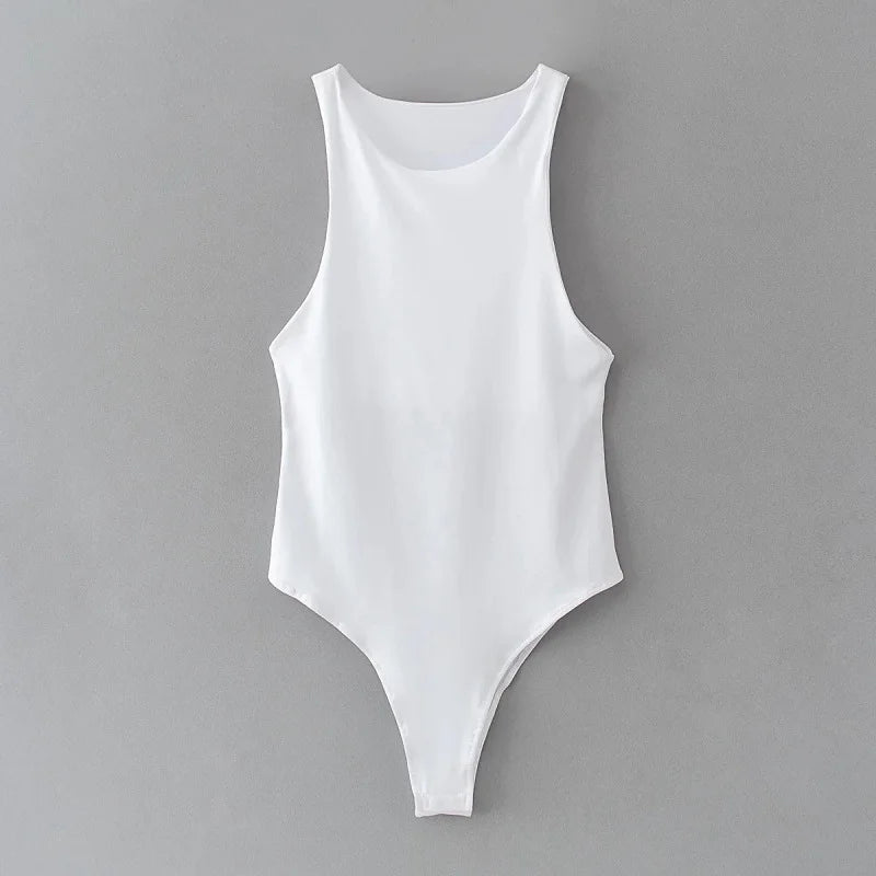 Solid bodycon women bodysuits